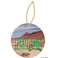 Nevada Desert Ornament w/ Clear Mirrored Back (10 Square Inch)